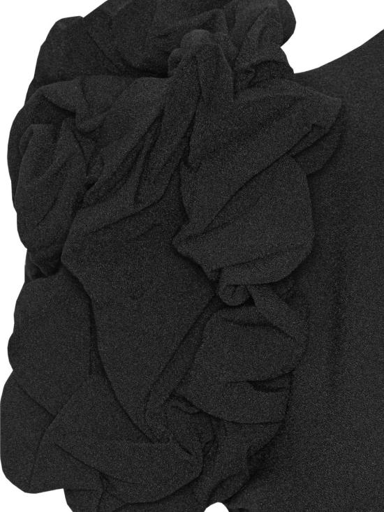 25FW 로테이트 미디 원피스 114668 100 Black - ROTATE