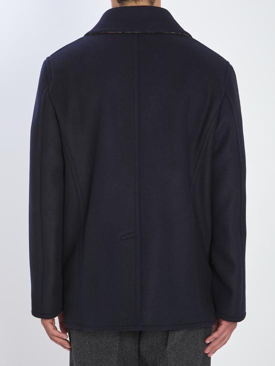 25FW 버버리 울 피코트  8115005 BLUE - BURBERRY