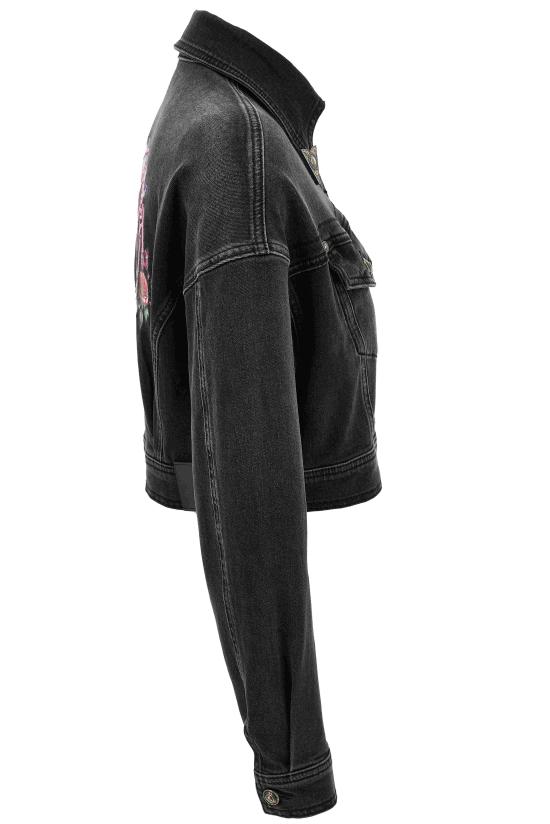 25FW 베르사체 데님 자켓 79HAS403 CDWRC909 Black - VERSACE