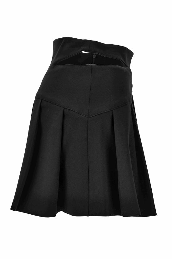 25FW 베르사체 숏 스커트 79HAE801 N0356899 Black - VERSACE