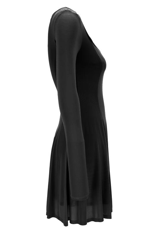 25FW 베르사체 미디 원피스 79HAO922 J0007899 Black - VERSACE