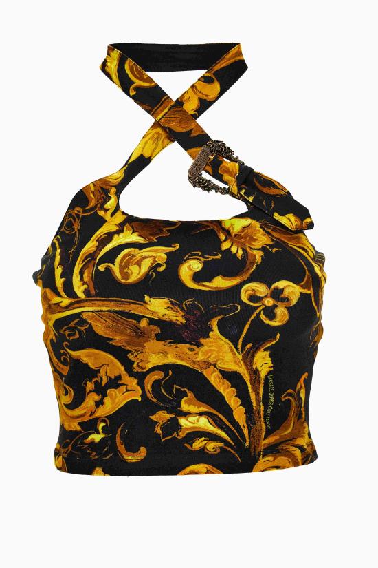 25FW 베르사체 민소매 티셔츠 79HAM614 JS518G89 Black