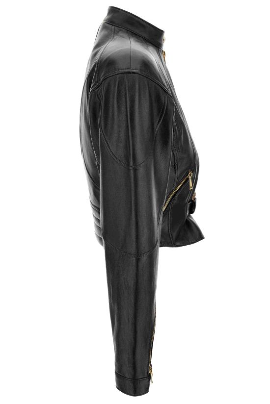 25FW 베르사체 가죽 자켓 79HAVP03 CP021899 Black - VERSACE