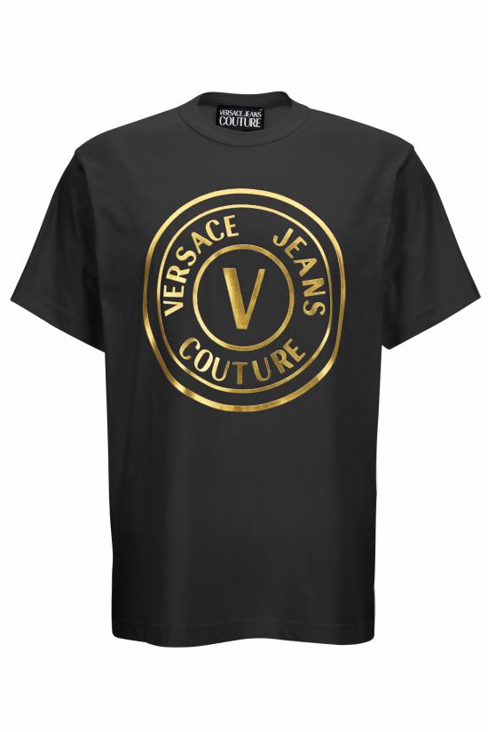 25FW 베르사체 반팔 티셔츠 79GAHT01 CJ00TG89 Black