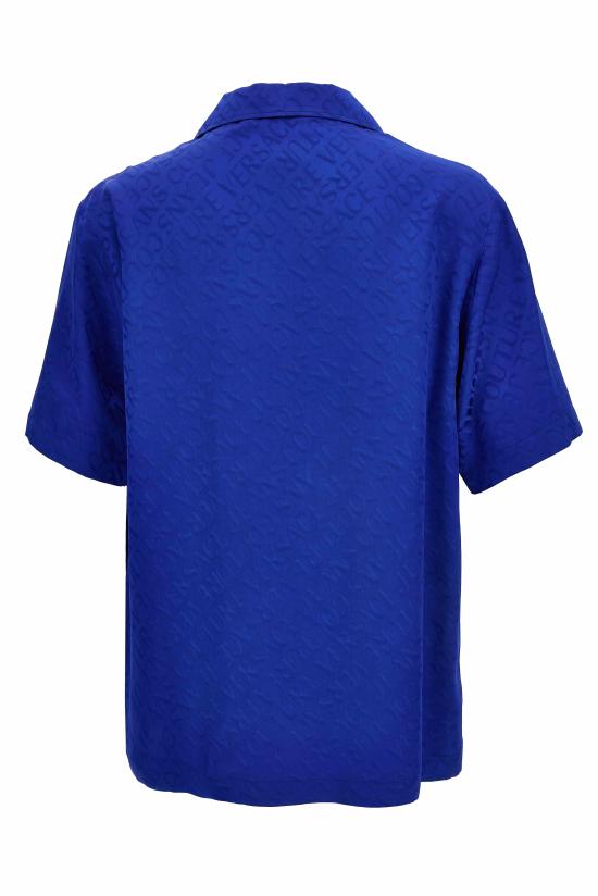 25FW 베르사체 반팔 셔츠 79GAL2B1 N0604289 Blue - VERSACE