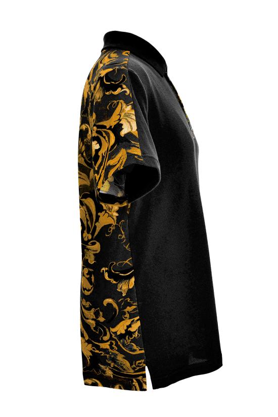 25FW 베르사체 폴로 티셔츠 79GAG625 JS514G89 Black - VERSACE