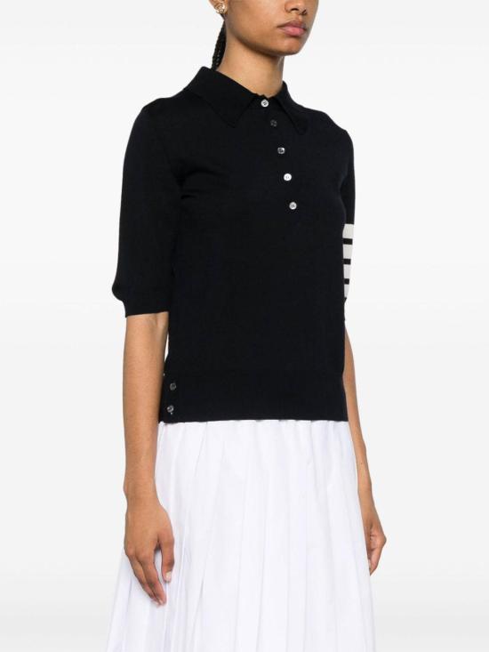 25FW 톰브라운 폴로 티셔츠 FKP053AY1014415 Blue - THOM BROWNE