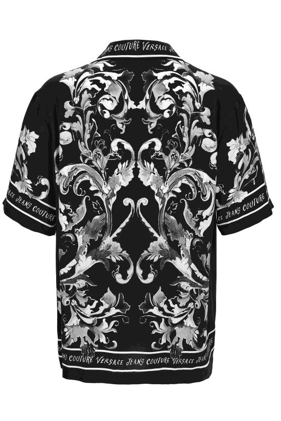 25FW 베르사체 반팔 셔츠 79GAL2BB NS718899 Black - VERSACE