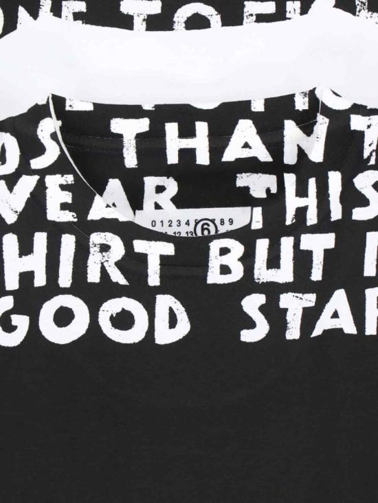 25FW MM6 메종마르지엘라 반팔 티셔츠 SH2GC0033 M20048100 Black - MM6 MAISON MARGIELA