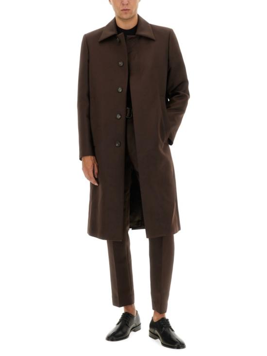 25FW MM6 메종마르지엘라 코트 SH2AA0013 M35612142 Brown - MM6 MAISON MARGIELA