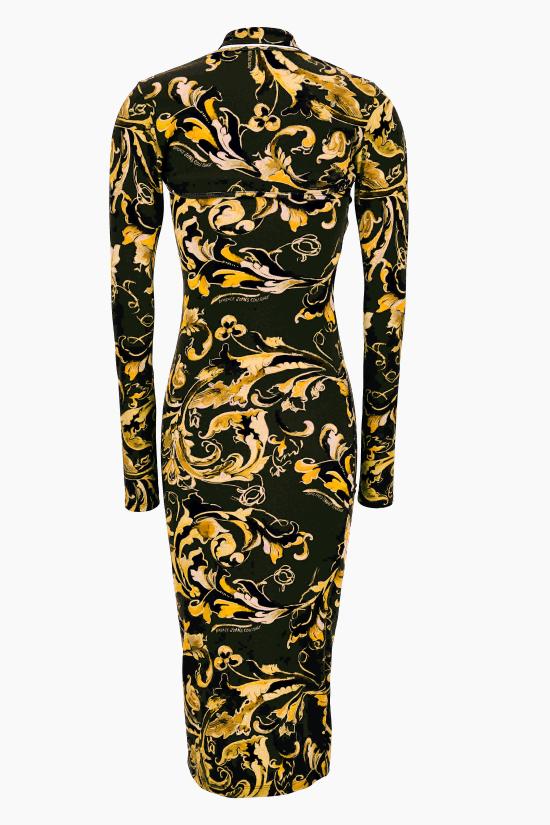 25FW 베르사체 미디 원피스 79HAO972 JS518G89 Black - VERSACE