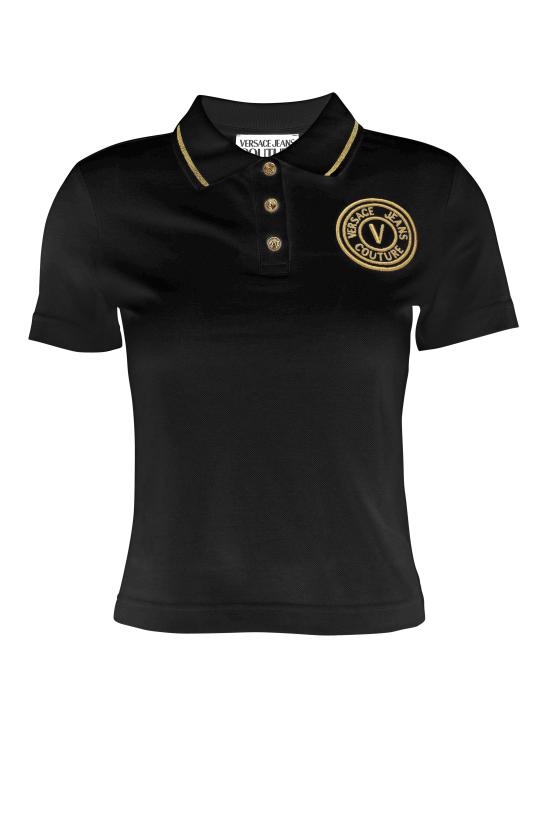 25FW 베르사체 폴로 티셔츠 79HAGT00 CJ01TG89 Black