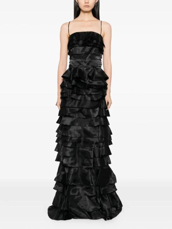  사이드 코베이시 롱 원피스 레이어드 오간자 롱 드레스 - SAIID KOBEISY