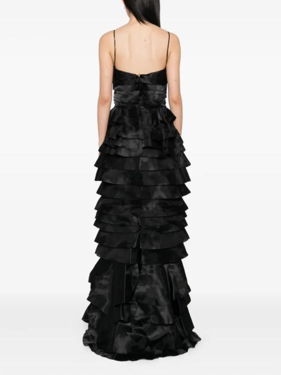  사이드 코베이시 롱 원피스 레이어드 오간자 롱 드레스 - SAIID KOBEISY