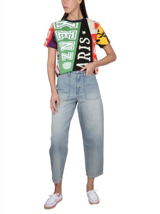  겐조 반팔 티셔츠 FD52TS049 4SOMU Multicolor - KENZO