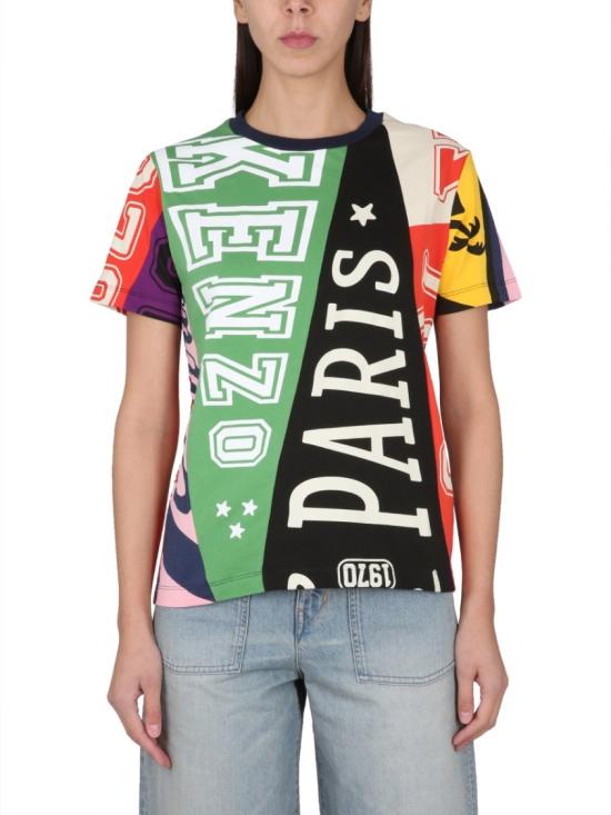  겐조 반팔 티셔츠 FD52TS049 4SOMU Multicolor