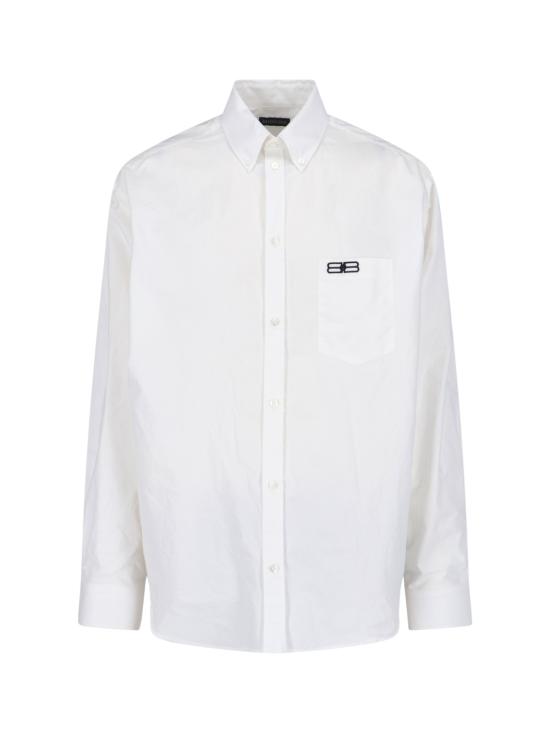 25FW 발렌시아가 긴팔 셔츠 850816 TRM28 9000 White