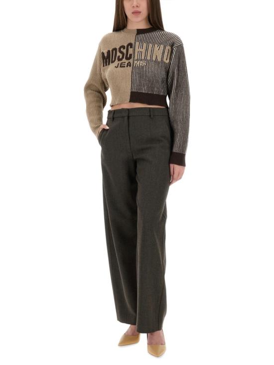 25FW 모스키노 팬츠 03048218 1103 Grey - MOSCHINO