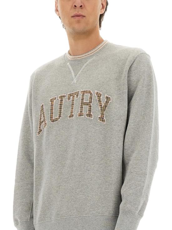 25FW 오트리 긴팔 티셔츠 SWPM U4HX Grey - AUTRY