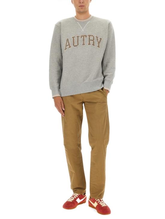 25FW 오트리 긴팔 티셔츠 SWPM U4HX Grey - AUTRY
