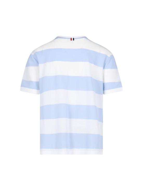  톰브라운 반팔 티셔츠 MJS201A J0049452 Blue - THOM BROWNE