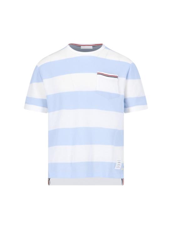  톰브라운 반팔 티셔츠 MJS201A J0049452 Blue