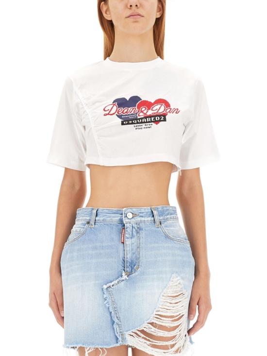  디스퀘어드2 반팔 티셔츠 S75GD0345 S23009100 White