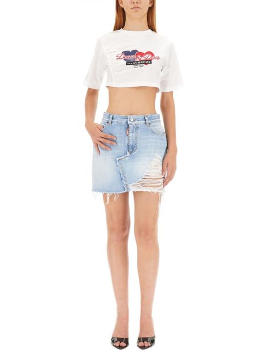  디스퀘어드2 반팔 티셔츠 S75GD0345 S23009100 White - DSQUARED2
