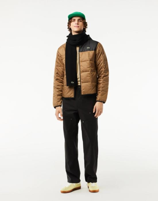  라코스테 숏패딩 BH166600QIN Brown - LACOSTE