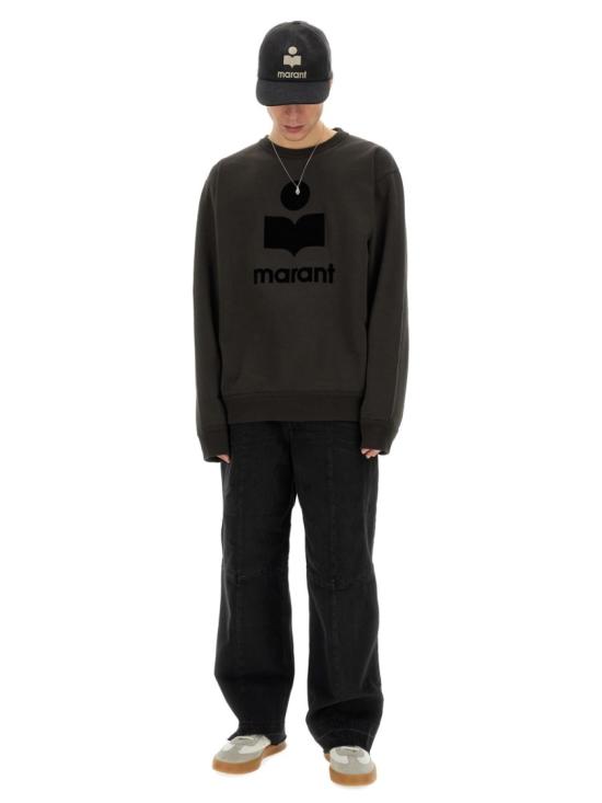 25FW 이자벨마랑 미코이 로고 스웨트 셔츠 SW0029HA B1M18H02FK Black - ISABEL MARANT