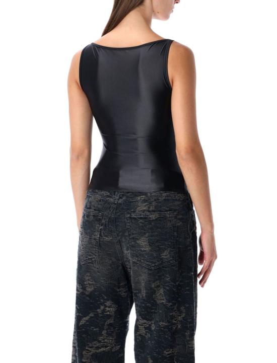 25FW 디젤 민소매 티셔츠 A184290PKAT Black - DIESEL