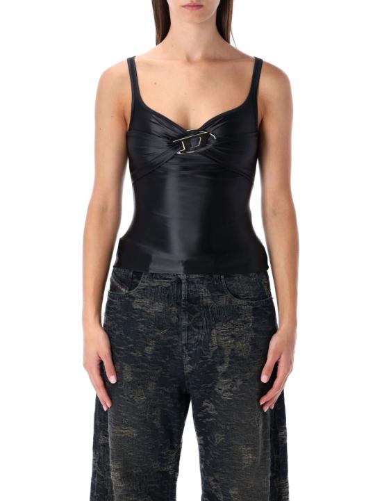 25FW 디젤 민소매 티셔츠 A184290PKAT Black