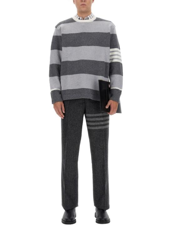  톰브라운 스트레이트 팬츠 MTC213A 05385025 Grey - THOM BROWNE