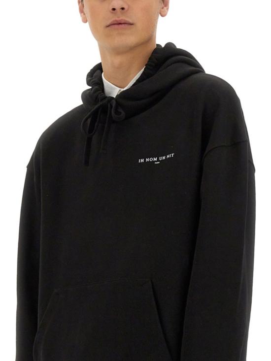  이놈어닛 후드 티셔츠 NUS25252 009 Black - IH NOM UH NIT