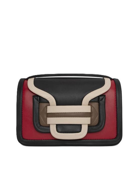 25FW 피에르하디 크로스백 QV08LAMBREDBLACKWHITE Red