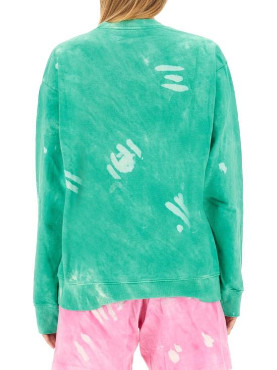  스포티앤리치 긴팔 티셔츠 CR952TA TAHITI WHITE Green - SPORTY & RICH