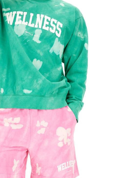  스포티앤리치 긴팔 티셔츠 CR952TA TAHITI WHITE Green - SPORTY & RICH