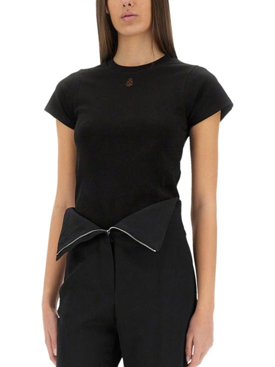  알렉산더 맥퀸 반팔 티셔츠 819193 QLAEH1000 Black - ALEXANDER MCQUEEN