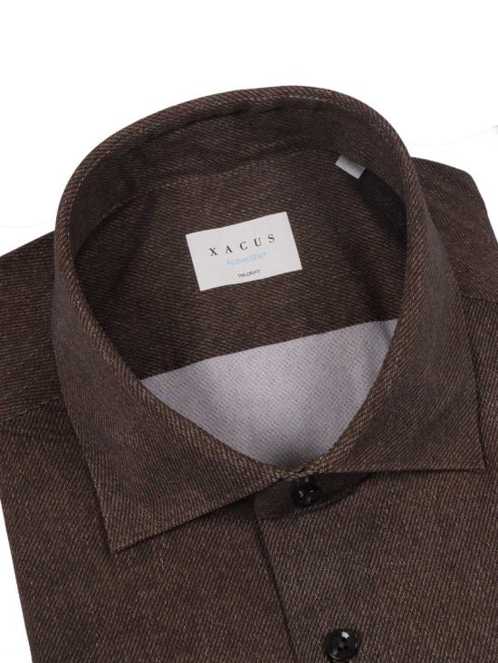 25FW 싸쿠스 긴팔 셔츠 ACT558ML 91622 Brown - XACUS