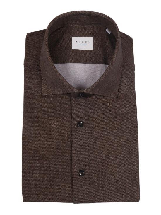 25FW 싸쿠스 긴팔 셔츠 ACT558ML 91622 Brown