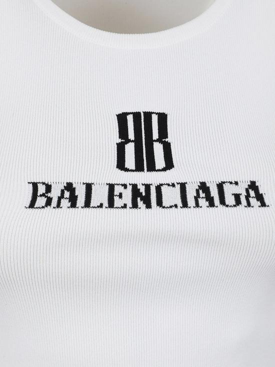 25FW 발렌시아가 민소매 티셔츠 835500WT52319040 White - BALENCIAGA
