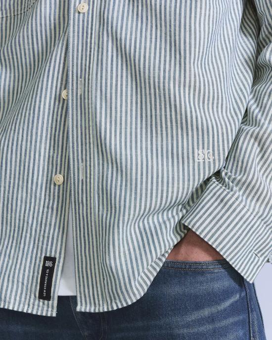  리바이스 셔츠 블루 탭 워크 셔츠 - LEVI'S