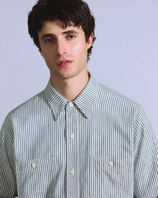  리바이스 셔츠 블루 탭 워크 셔츠 - LEVI'S