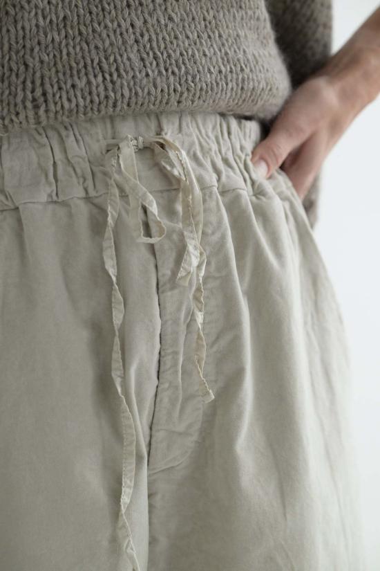  앨범 디 파밀리아 스트레이트 팬츠 Album Di Famiglia 벨벳 와이드 & 쇼트 팬츠 - ALBUM DI FAMIGLIA