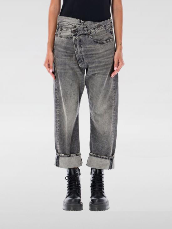 25FW 알13 KELLY 캘리 크로스오버 데님 팬츠 R13W2048549A 134 Black