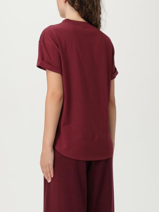 25FW 브루넬로 쿠치넬리 반팔 티셔츠 MPT81EC720 C4331 Wine - BRUNELLO CUCINELLI