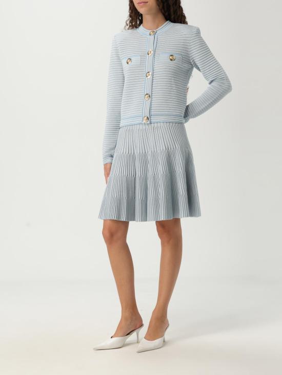 25FW 발망 가디건 FF1KL240KI83 SOM Blue - BALMAIN