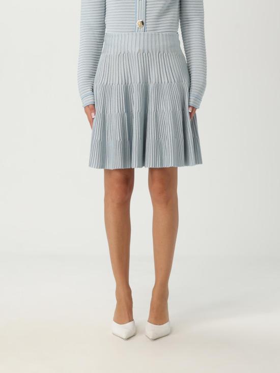 25FW 발망 데님 스커트 FF1LB512KI83 SOM Blue