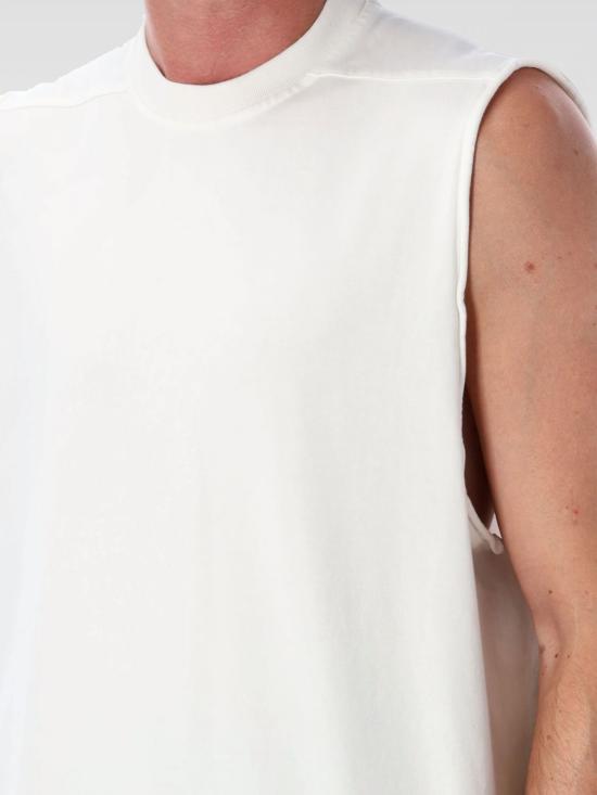 25FW 릭 오웬스 반팔 티셔츠 RR02E1108RIG 11 Milk - RICK OWENS