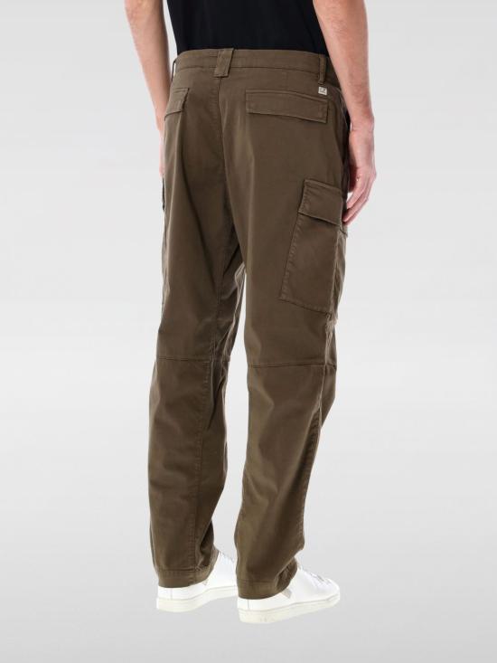 25FW 씨피 컴퍼니 스트레이트 팬츠 18CMPA166A005694G 683 Green - C.P. COMPANY